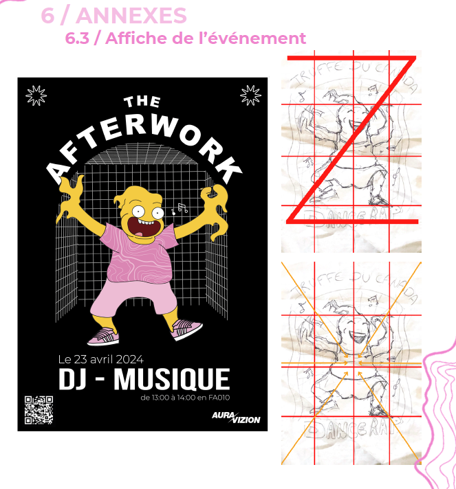 Planche de travail et affiche The Afterwork